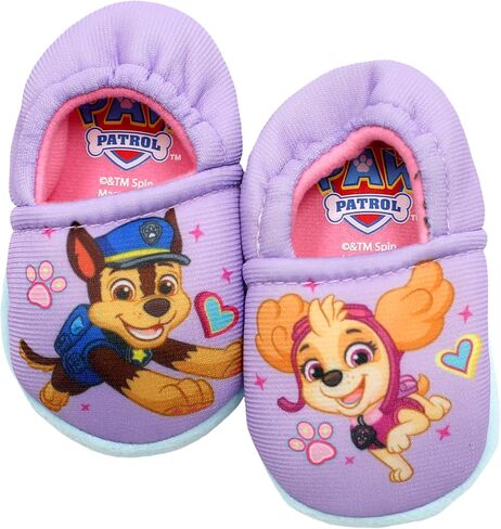 Paw Patrol Skye Rubble Chase Everest Marshal Short Sleeve Nightgown Dorm Shirt Pajamas for Girls with PJ Slippers Purple, 2T in Saudi Arabia