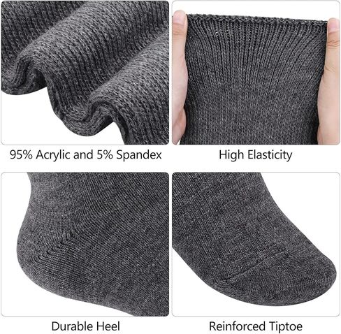 Apoway 2 Pairs Plus Size Thigh Highs Socks Over Knee Socks Oversized Thigh High Stockings with Garter Belt for Women in Kuwait