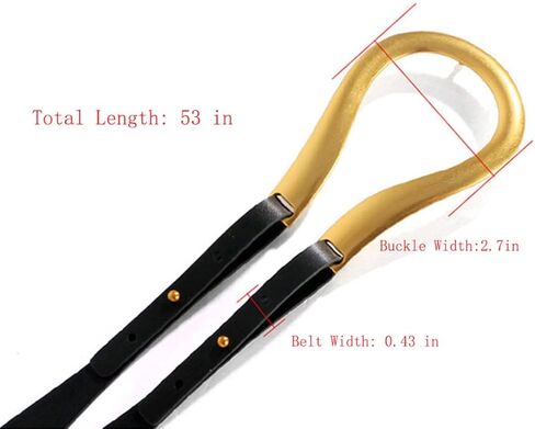 Block Garden Women PU Leather Waist Belt Double Strap Tie Wrap Cinch Belt in Kuwait