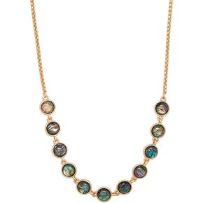 Lucky Brand Abalone Collar Necklace, Gold, One Size in Saudi Arabia