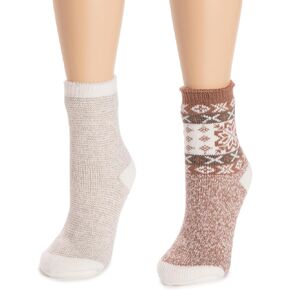 MUK LUKS Women's Crew Height Heat Retainers (2 Pair Pack)