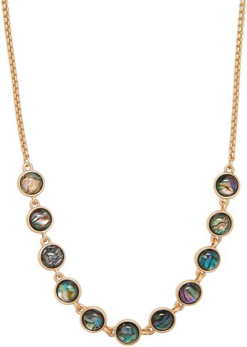 Lucky Brand Abalone Collar Necklace, Gold, One Size, One Size, Metal, No Gemstone in Saudi Arabia