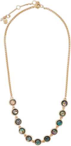 Lucky Brand Abalone Collar Necklace, Gold, One Size, One Size, Metal, No Gemstone in Saudi Arabia