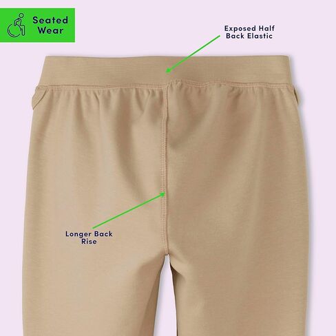 French Toast Girls' Adaptive Seated Skinny Fit Stretch Ponte Pant with Thigh Pocket in Saudi Arabia