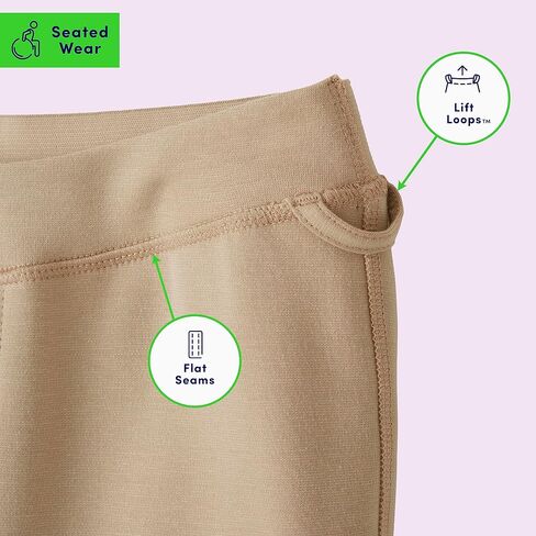 French Toast Girls' Adaptive Seated Skinny Fit Stretch Ponte Pant with Thigh Pocket in Saudi Arabia