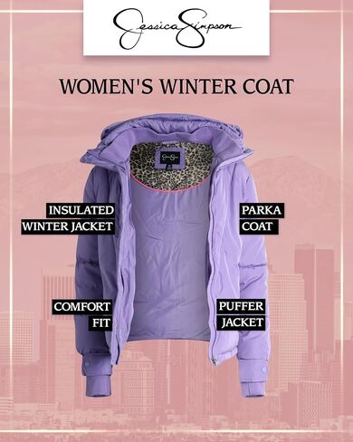 Jessica Simpson Women’s Winter Coat – Heavyweight Quilted Puffer Parka – Insulated Snow Jacket for Women (S-XL) in Saudi Arabia