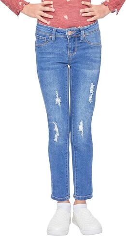YMI Girls Mid-Rise Basic 1-Button Skinny Jean in Saudi Arabia
