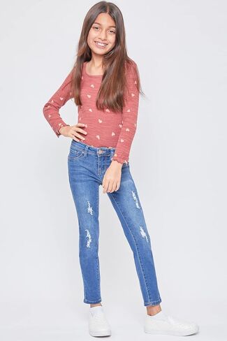 YMI Girls Mid-Rise Basic 1-Button Skinny Jean in Saudi Arabia
