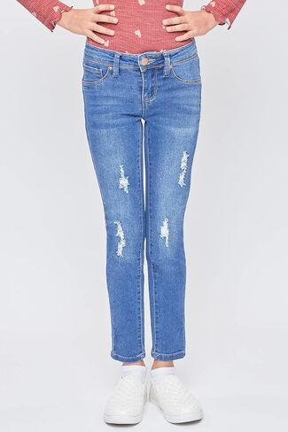 YMI Girls Mid-Rise Basic 1-Button Skinny Jean in Saudi Arabia