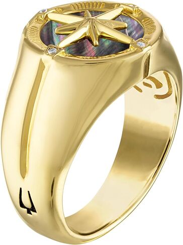 Bulova Men's Jewelry Marine Star 14K Gold Plated Sterling in Saudi Arabia