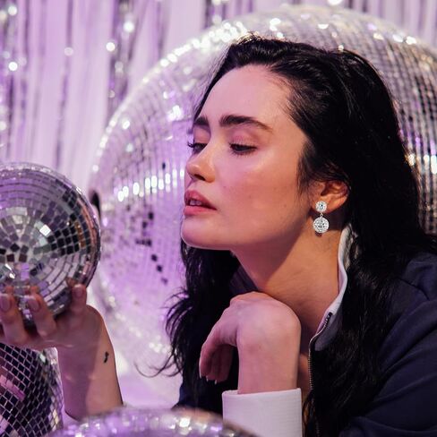 ديسكو الكرة الأقراط للنساء سباركلي ديسكو الأقراط للنساء زي الملحقات ديسكو الكرة تتدلى الأقراط مرآة الأقراط 60s 70s أقراط ديسكو مجوهرات للنساء ديسكو ملابس الملحقات in Kuwait