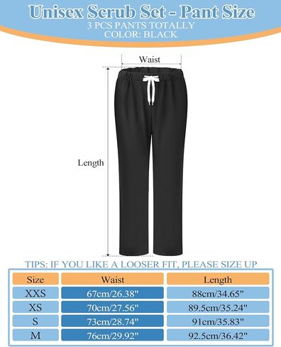 Breathffy 3 Set Medical Scrub Uniform for Women Top and Pants for Nursing Home Hospital Pet Hospital (Small) in Saudi Arabia