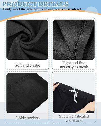 Breathffy 3 Set Medical Scrub Uniform for Women Top and Pants for Nursing Home Hospital Pet Hospital (Small) in Saudi Arabia