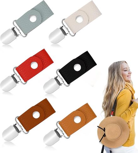 Mozeat Lens 6Pcs Hat Clip for Summer Travel Hat Clip for Bag Travel Hat Clip for Women Beach Hat Clip Hat Holder for Travel Multicolor in Saudi Arabia