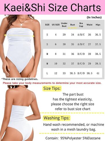 Kaei&Shi Strapless Tube Top, Double Lined, Corset Casual Bodysuit in Saudi Arabia