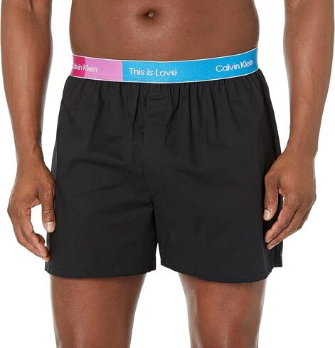 Calvin Klein Men's This is Love Pride Woven Boxer in Saudi Arabia