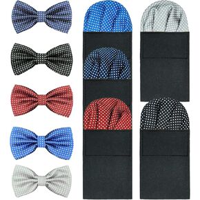 Prefolded Formal Pocket Square Set of 5, Pre-Folded Silk Suit Handkerchief For Business Tuxedo or Wedding Party PF-H-HA1 in Saudi Arabia