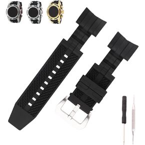 MMBAY Rubber 26mm Watch Bands Replacement Fit for Invicta Reserve Jason Taylor Bolt Zeus 0830 0831 12954 12956 12665 Silicone Strap Wirstband for Men and Women Waterproof Bracelet Watch accessories in Saudi Arabia