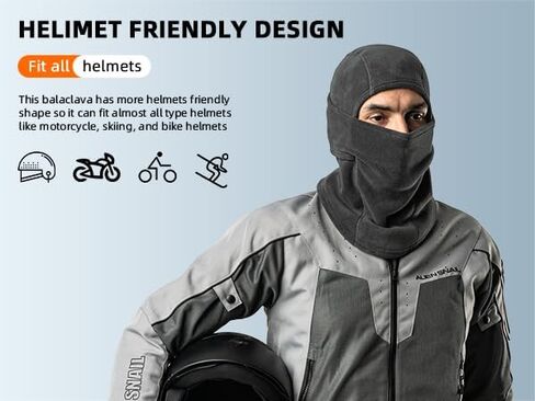 ROCKBROS Winter Balaclava Ski Mask for Cold Weather Polar Fleeced Thermal Balaclava Face Mask for Men Women Windproof Mask in Saudi Arabia
