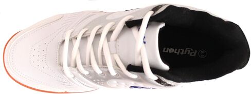 Python Deluxe Indoor Court Shoes (Racquetball, Squash, Badminton, Indoor Pickleball, Volleyball) (Low & Mid) (Black & White Colors) (Non-Slip) (Non-Marking) in Kuwait