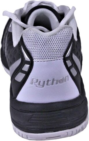 Python Deluxe Indoor Court Shoes (Racquetball, Squash, Badminton, Indoor Pickleball, Volleyball) (Low & Mid) (Black & White Colors) (Non-Slip) (Non-Marking) in Kuwait