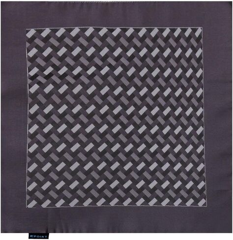 EPOINT مناديل الأزهار الكلاسيكية هانكي المنسوجة الحرير بيزلي الأسود in Kuwait