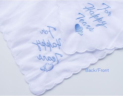 MileyMarla مناديل زفاف قطنية مطرزة للسيدات باللون الأبيض من الدانتيل in Kuwait