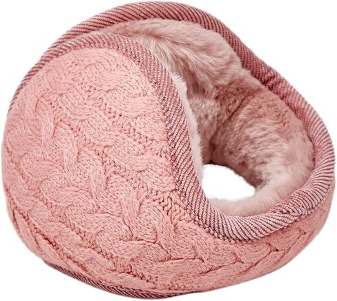 Rungion Unisex Warm Knit Women Earmuff Cashmere Winter Pure Color Earmuffs Fur Earwarmer Adjustable Wrap in Kuwait
