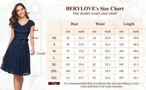 فستان BeryLove النسائي ذو الدانتيل الزهري القصير لوصيفة العروس بأكمام قصيرة وحفلات الكوكتيل in Kuwait