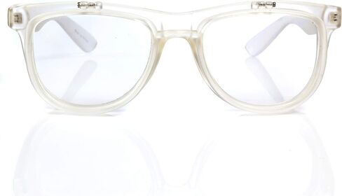 Alternative Imagination Premium Clear Glasses with Diffraction Flip Lenses - Ideal for Festivals, Lights, Raves, Etc. in Saudi Arabia