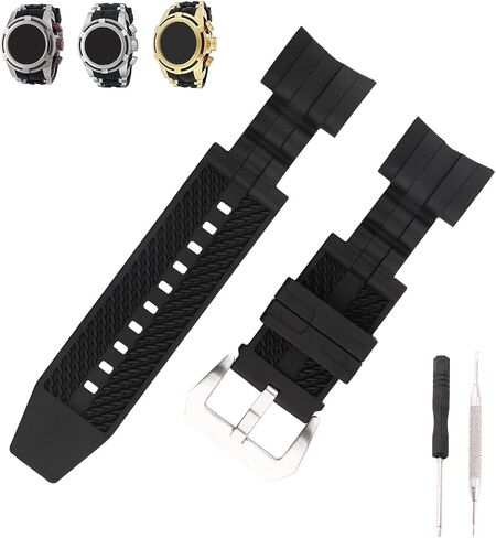 MMBAY Rubber 26mm Watch Bands Replacement Fit for Invicta Reserve Jason Taylor Bolt Zeus 0830 0831 12954 12956 12665 Silicone Strap Wirstband for Men and Women Waterproof Bracelet Watch accessories in Saudi Arabia