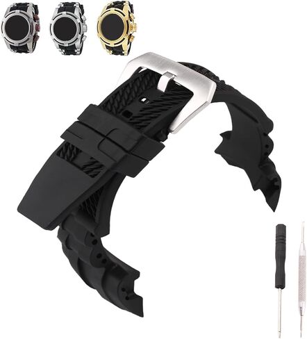 MMBAY Rubber 26mm Watch Bands Replacement Fit for Invicta Reserve Jason Taylor Bolt Zeus 0830 0831 12954 12956 12665 Silicone Strap Wirstband for Men and Women Waterproof Bracelet Watch accessories in Saudi Arabia
