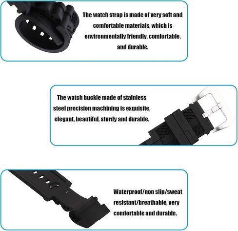 MMBAY Rubber 26mm Watch Bands Replacement Fit for Invicta Reserve Jason Taylor Bolt Zeus 0830 0831 12954 12956 12665 Silicone Strap Wirstband for Men and Women Waterproof Bracelet Watch accessories in Saudi Arabia