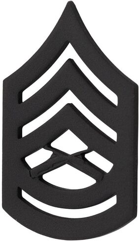 Marine Corps (USMC) chevron black Scratch Resistant GYSGT Gunnery Sergeant E7 in Saudi Arabia