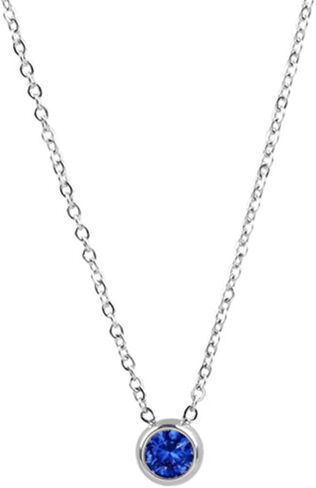 Jude Jewelers Stainless Steel Birthstone Classic Plain Solitaire Style Collar Statement Party Necklace in Saudi Arabia