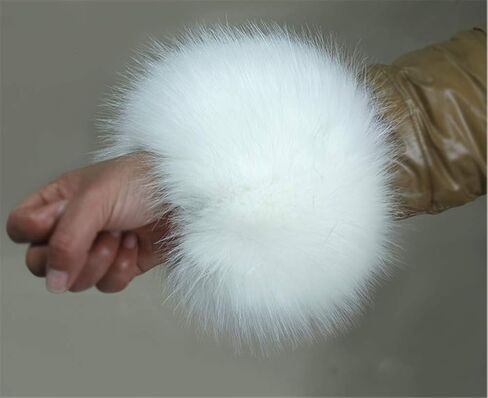 أصفاد المعصم من الفرو الصناعي من LDFWAY لتدفئة الساق والذراع وأساور للأحذية الشتوية الدافئة للنساء in Kuwait