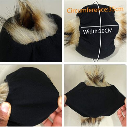 أصفاد المعصم من الفرو الصناعي من LDFWAY لتدفئة الساق والذراع وأساور للأحذية الشتوية الدافئة للنساء in Kuwait