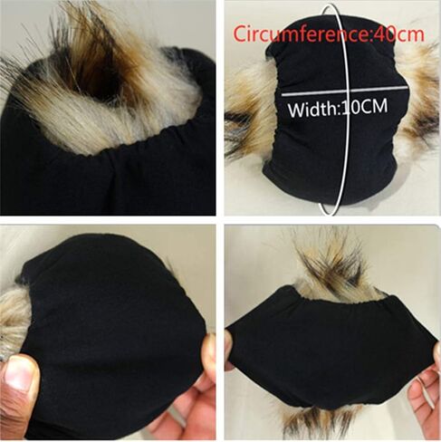 أصفاد المعصم من الفرو الصناعي من LDFWAY لتدفئة الساق والذراع وأساور للأحذية الشتوية الدافئة للنساء in Kuwait