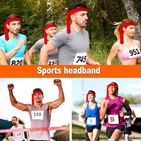 12 Pieces Halloween Party Supplies, Pirate Accessories Include 6 Red Bandana Headbands, 6 Black Felt Captain Eye Patches with Skull Crossbones in Kuwait