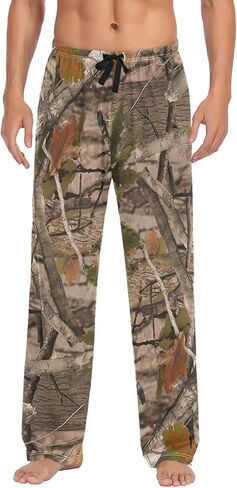 Ollabaky Men's Pajama Pants Pjs Bottoms with Pockets Sleep Lounge Pants for Men in Kuwait