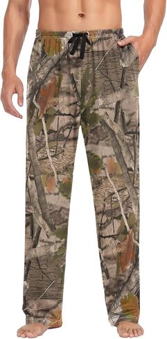 Ollabaky Men's Pajama Pants Pjs Bottoms with Pockets Sleep Lounge Pants for Men in Kuwait