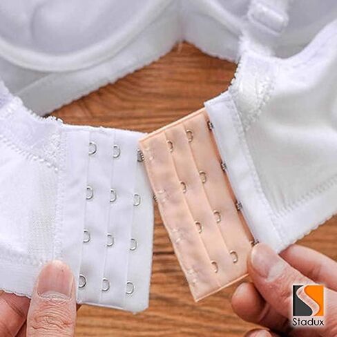 مجموعة وصلات تمديد مرنة لحزام حمالة الصدر من ستادوكس، 3 صفوف × 3 خطافات، 3 صفوف × 2 خطاف، اسود/بيج/ابيض، M، ثلاثة الوان، مقاسين in Saudi Arabia