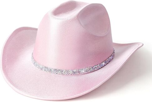 Lisianthus Glitter Cowboy Hat for Women and Men Party Disco Cowgirl Hat in Saudi Arabia