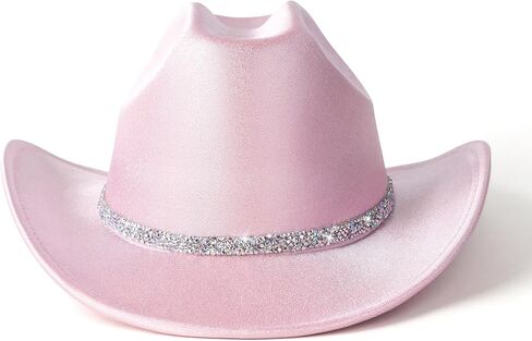 Lisianthus Glitter Cowboy Hat for Women and Men Party Disco Cowgirl Hat in Saudi Arabia