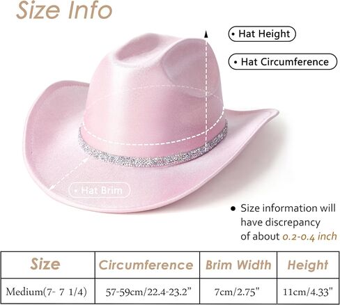 Lisianthus Glitter Cowboy Hat for Women and Men Party Disco Cowgirl Hat in Saudi Arabia