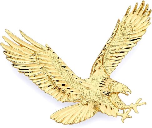 GM Fine Jewelry Collection 14k Yellow Gold Eagle Pendant in Saudi Arabia