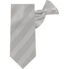 Jacob Alexander Boys' 14 inch Stripe Tonal Clip-On Neck Tie