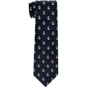 Retreez Classic Anchor Pattern Woven Boy's Tie - 8-10 years