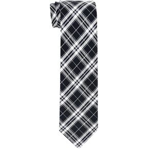 Retreez Stylish Plaid Checkered Woven Boy's Tie - 8-10 years