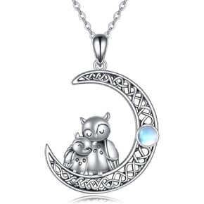 AXELUNA Father/Mother and Daughter/Son Animals Necklace Sterling Silver in Kuwait